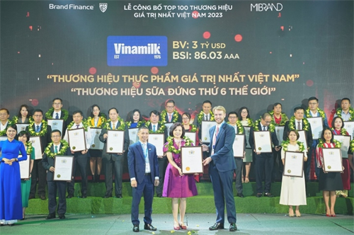 Giá trị thương hiệu Vinamilk thăng hạng đạt mốc 3 tỷ USD